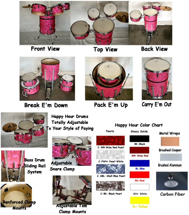 Happy Hour Drums With Bag